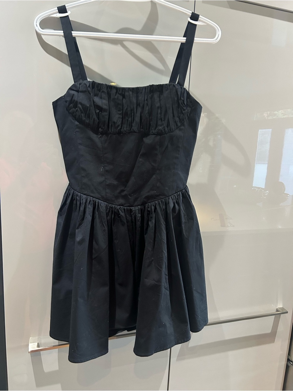 Zara Black Sleeveless Fit-and-Flare Party Dress